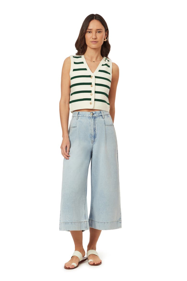 The Wave Crop Wide Leg Jeans, Alternate, color, CHELSEA HOTEL