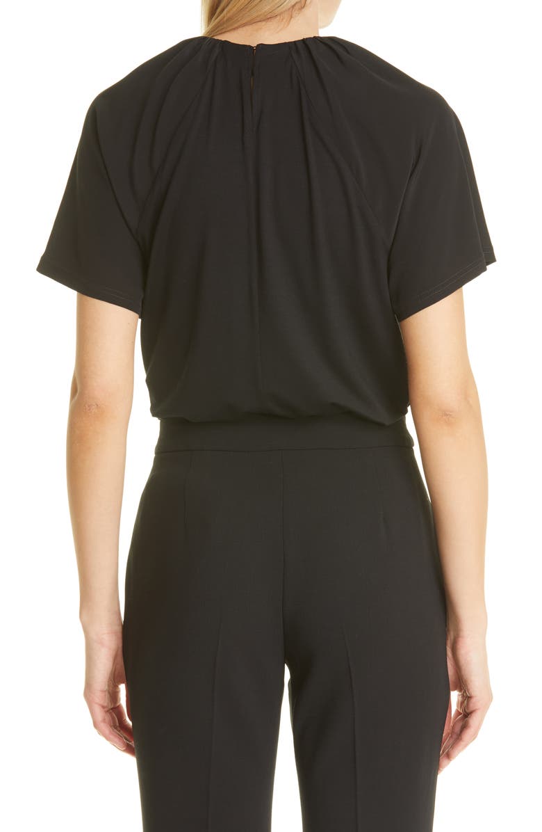 Max Mara Spezie Gathered Neck Jersey Top, Alternate, color, 