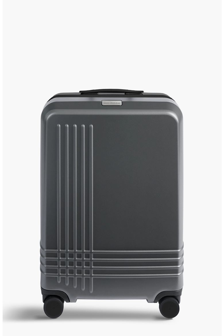 Check-In Luggage, Main, color, Matte Steel / Black Trim