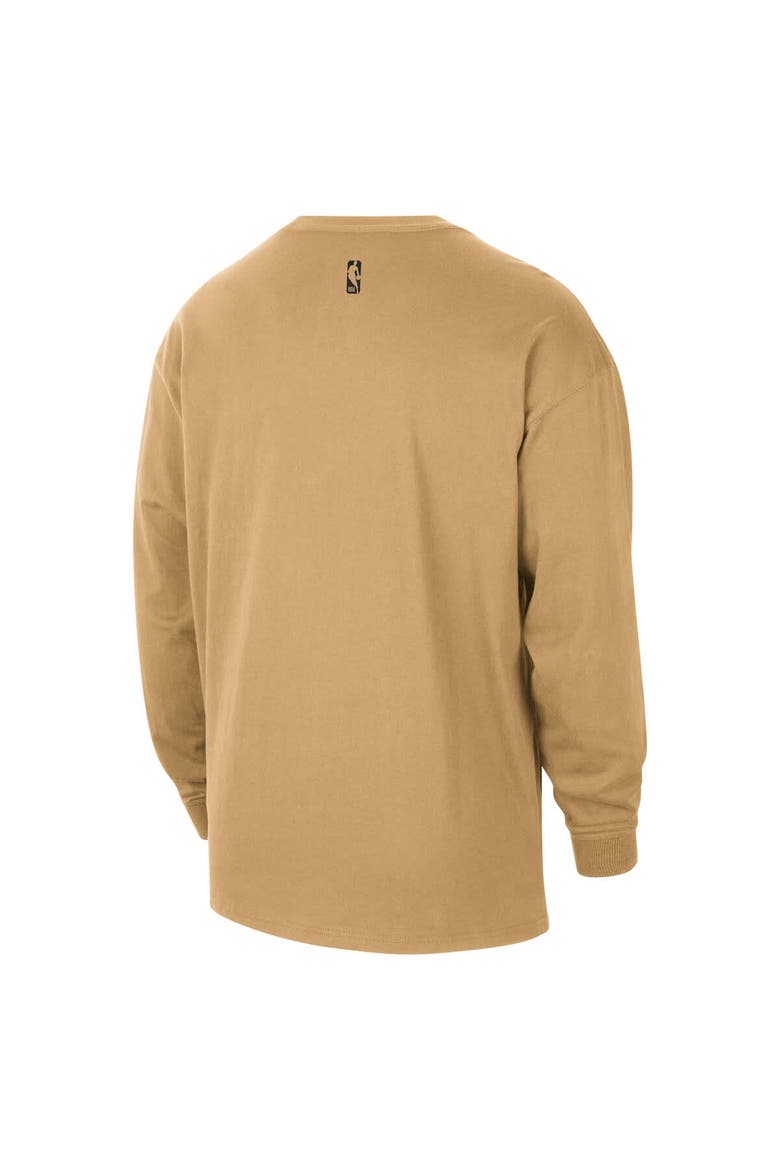 Men's Nike  Gold Washington Wizards 2025/26 City Edition Remix Essential Logo Long Sleeve T-Shirt, Alternate, color, Gold