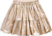 Mini Boden Kids' Metallic Tiered Skirt