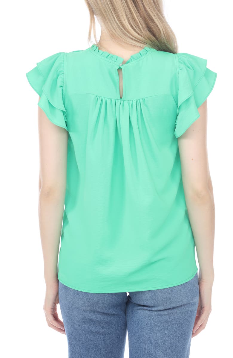 RAIN AND ROSE Ruffle Pleated Shirt, Alternate, color, 