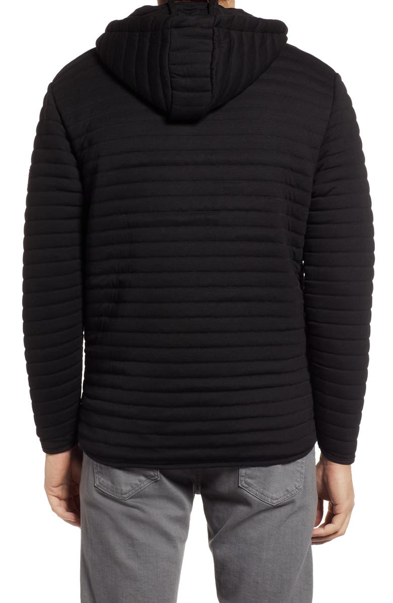 Stone Rose Puffer Zip Hoodie, Alternate, color, 