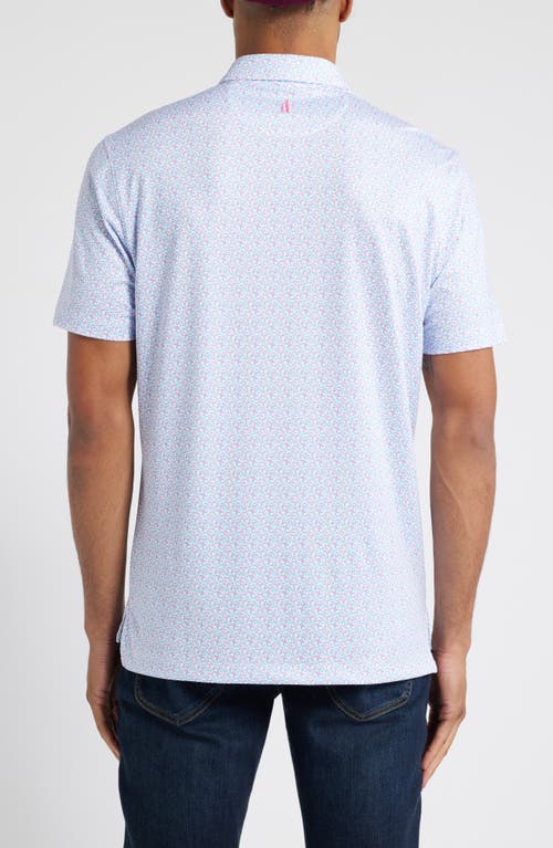 Johnnie-o Springwood Scatter Print Prep-formance Golf Polo In Cabo