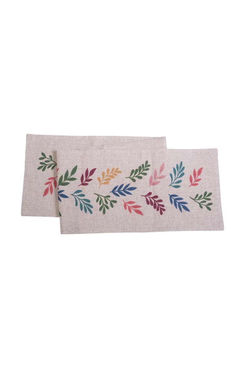 Springtime Blooms Graphic Print Table Runner 13" x 72", Main, color, Pink