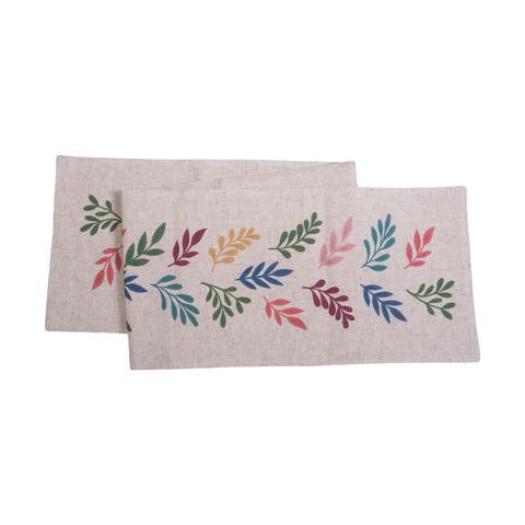 Springtime Blooms Graphic Print Table Runner 13" x 72"