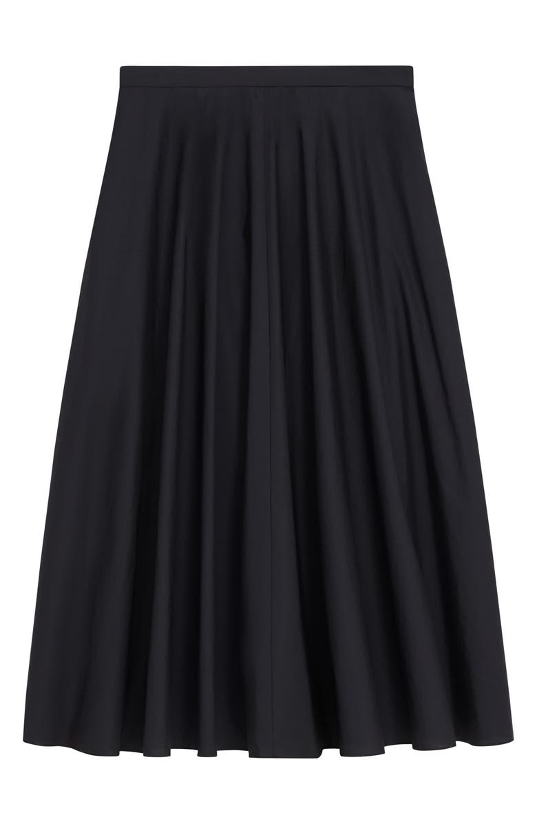 Theory High Waist Circle Skirt, Alternate, color, Black