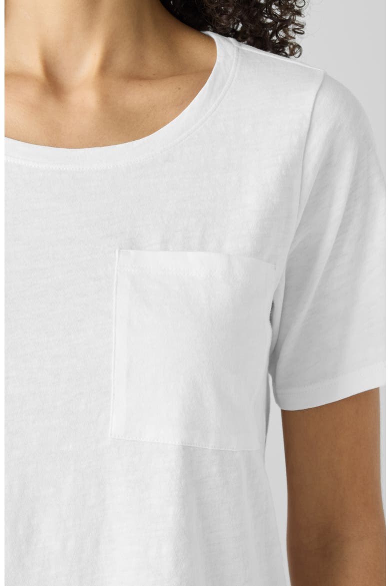 Crewneck Pocket Organic Cotton T-Shirt, Alternate, color, WHITE