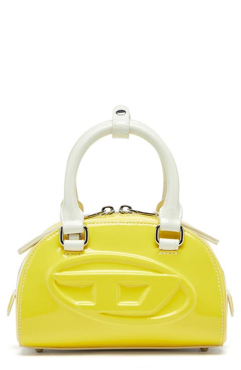 Mini 1DR Dome Faux Leather Bowling Bag