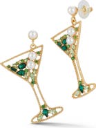 CHLOE AND MADISON Martini Drop Earrings