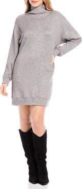 Karen Kane Long Sleeve Turtleneck Sweater Dress
