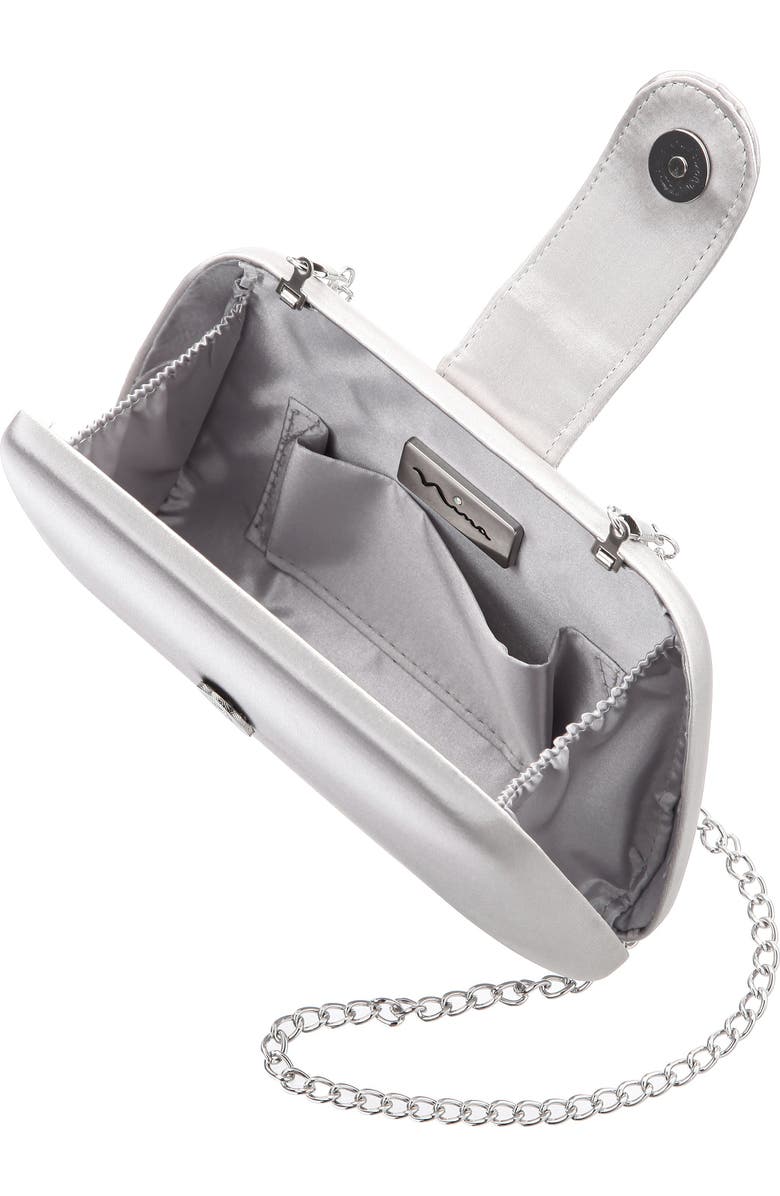 Nina Danni Clutch, Alternate, color, Silver