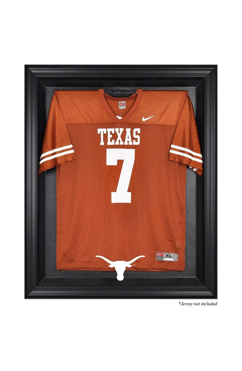 FANATICS AUTHENTIC Texas Longhorns Black Framed Logo Jersey Display Case, Main, color, 