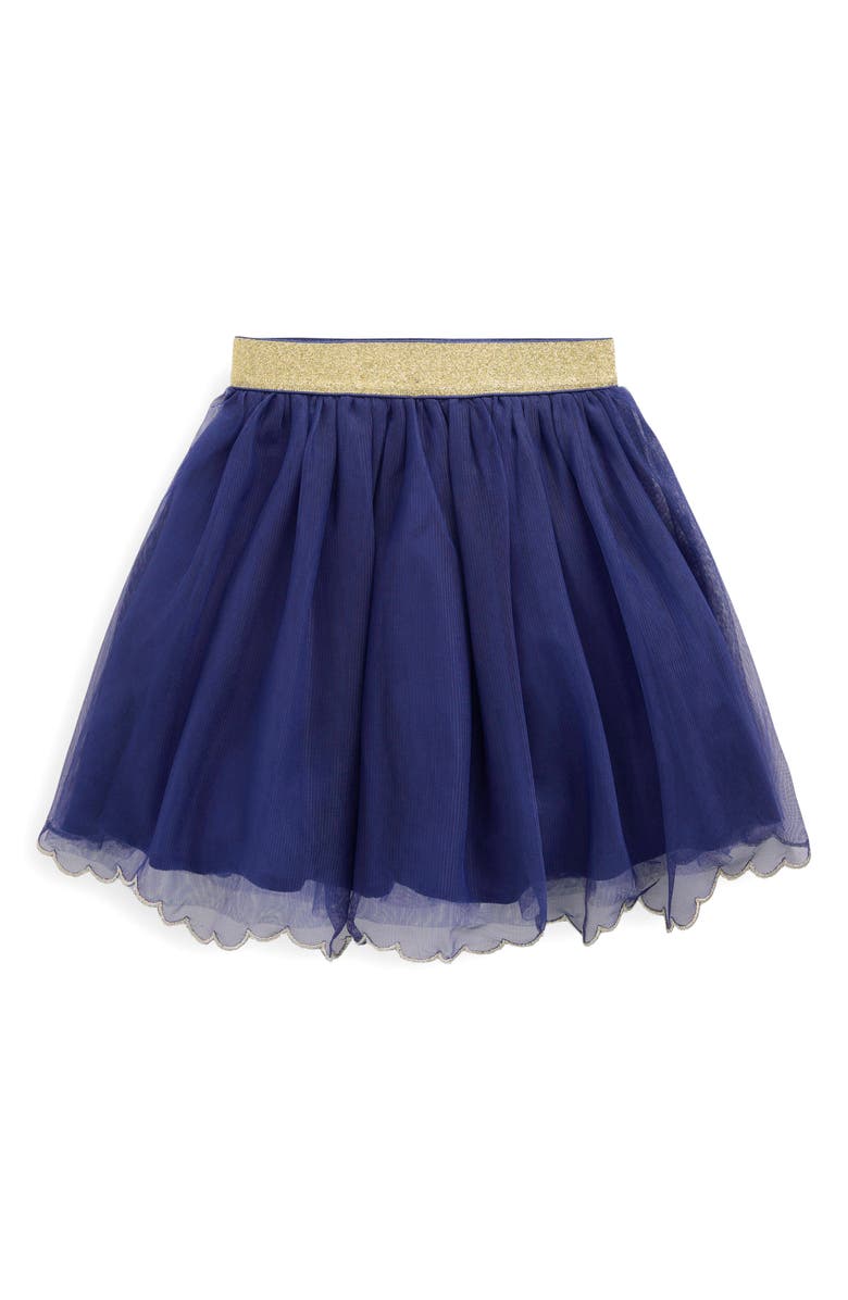 Mini Boden Kids' Nutcracker Appliqué Tulle Skirt, Alternate, color, Starboard Blue Nutcracker