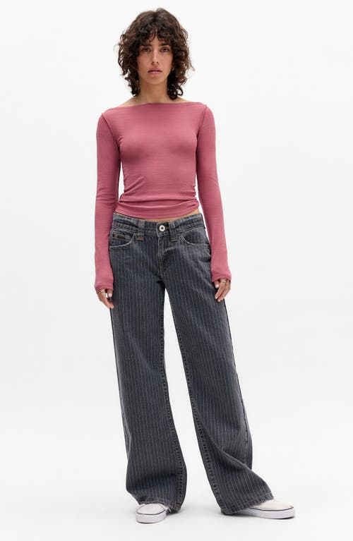 Bdg Urban Outfitters Frankie Off The Shoulder Top In Pink