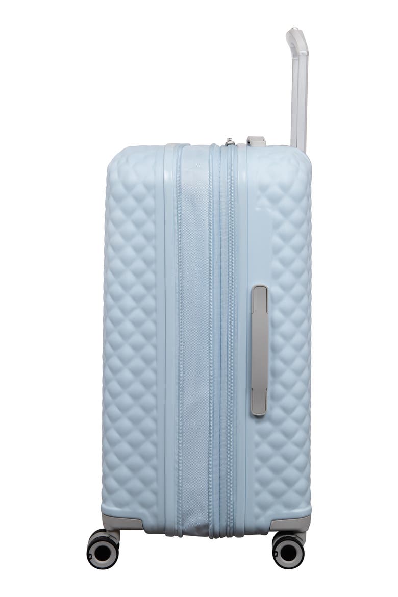Glitzy 27-Inch Softside Spinner Luggage, Alternate, color, BALLAD BLUE