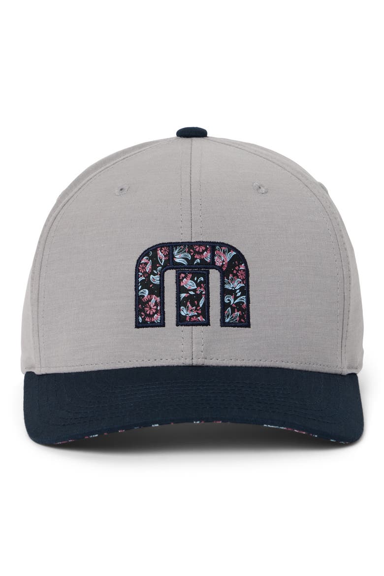 Flourish Snapback Baseball Cap, Alternate, color, HEATHER GREY