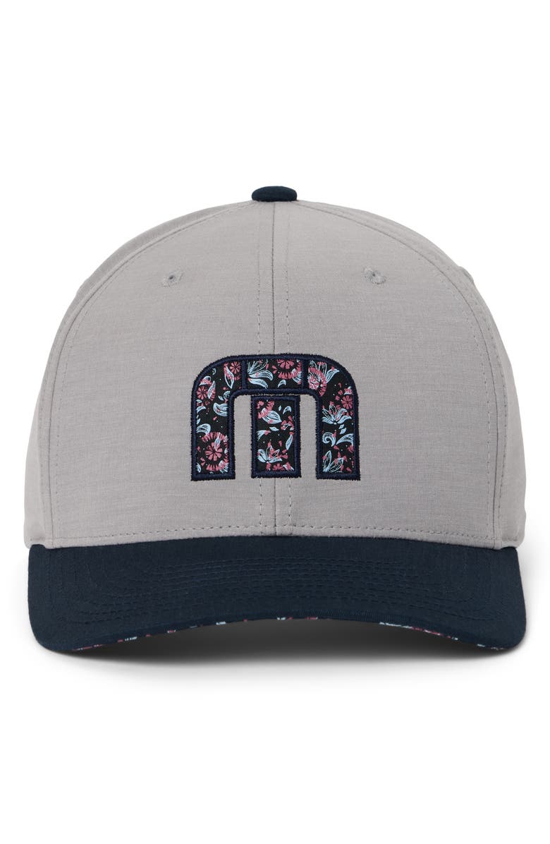 TravisMathew Flourish Snapback Baseball Cap, Alternate, color, Heather Grey