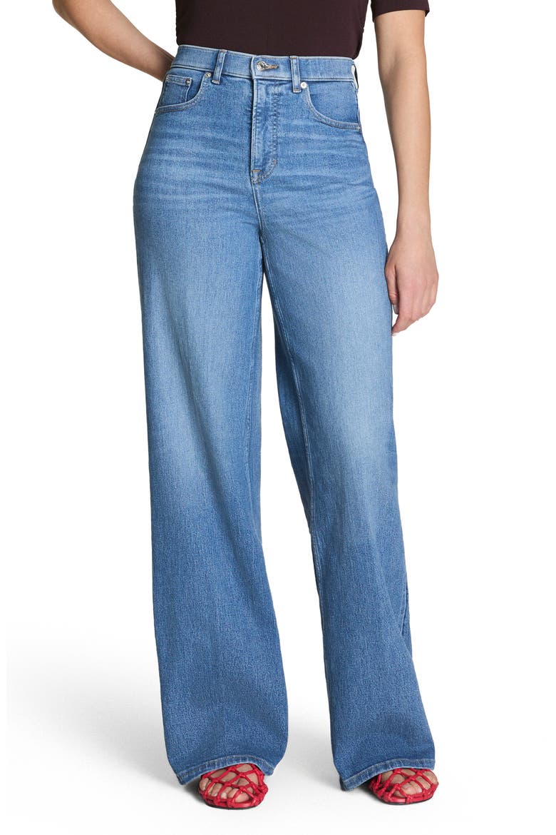 SPANXshape™ Authentic 360 Wide Leg Jeans, Main, color, ELYSIAN