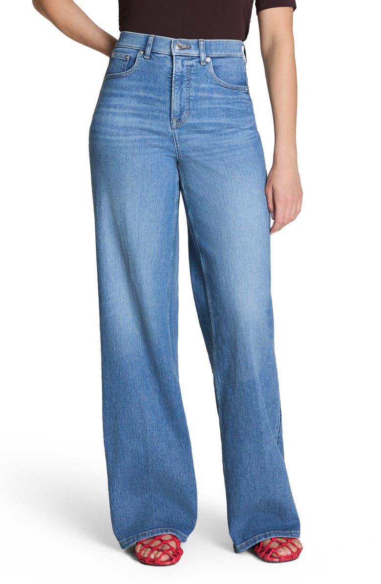 SPANX<sup>®</sup> SPANXshape<sup>™</sup> Authentic 360 Wide Leg Jeans, Main, color, Elysian