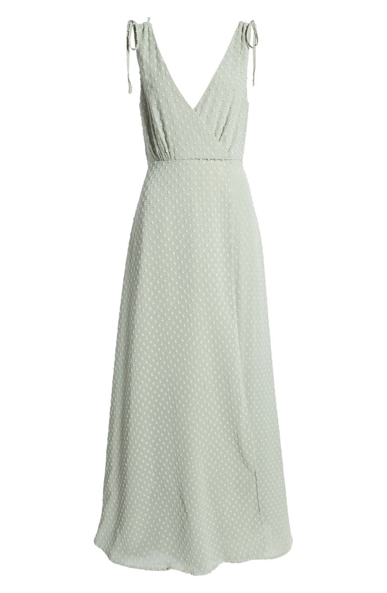 Lulus Romantic Possibilities Swiss Dot Maxi Dress, Alternate, color, 