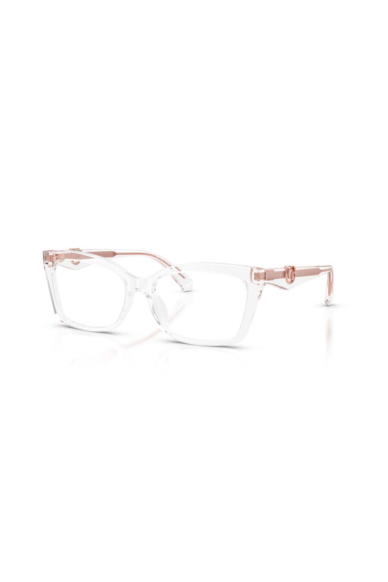 55mm Rectangle optical glasses, Main, color, Transparent