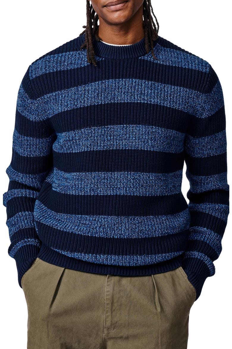 Martin Long Sleeve Crew Neck Jumper, Alternate, color, Navy Stripe