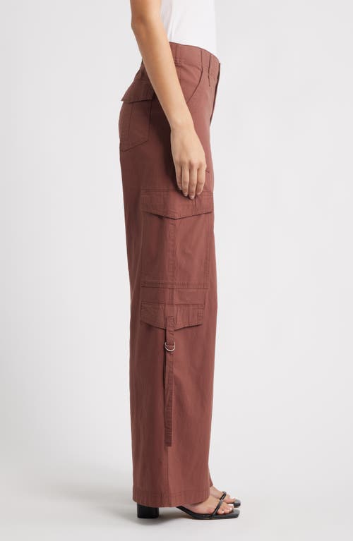 Wit & Wisdom 'ab'solution High Waist Cotton Blend Cargo Pants In Brown