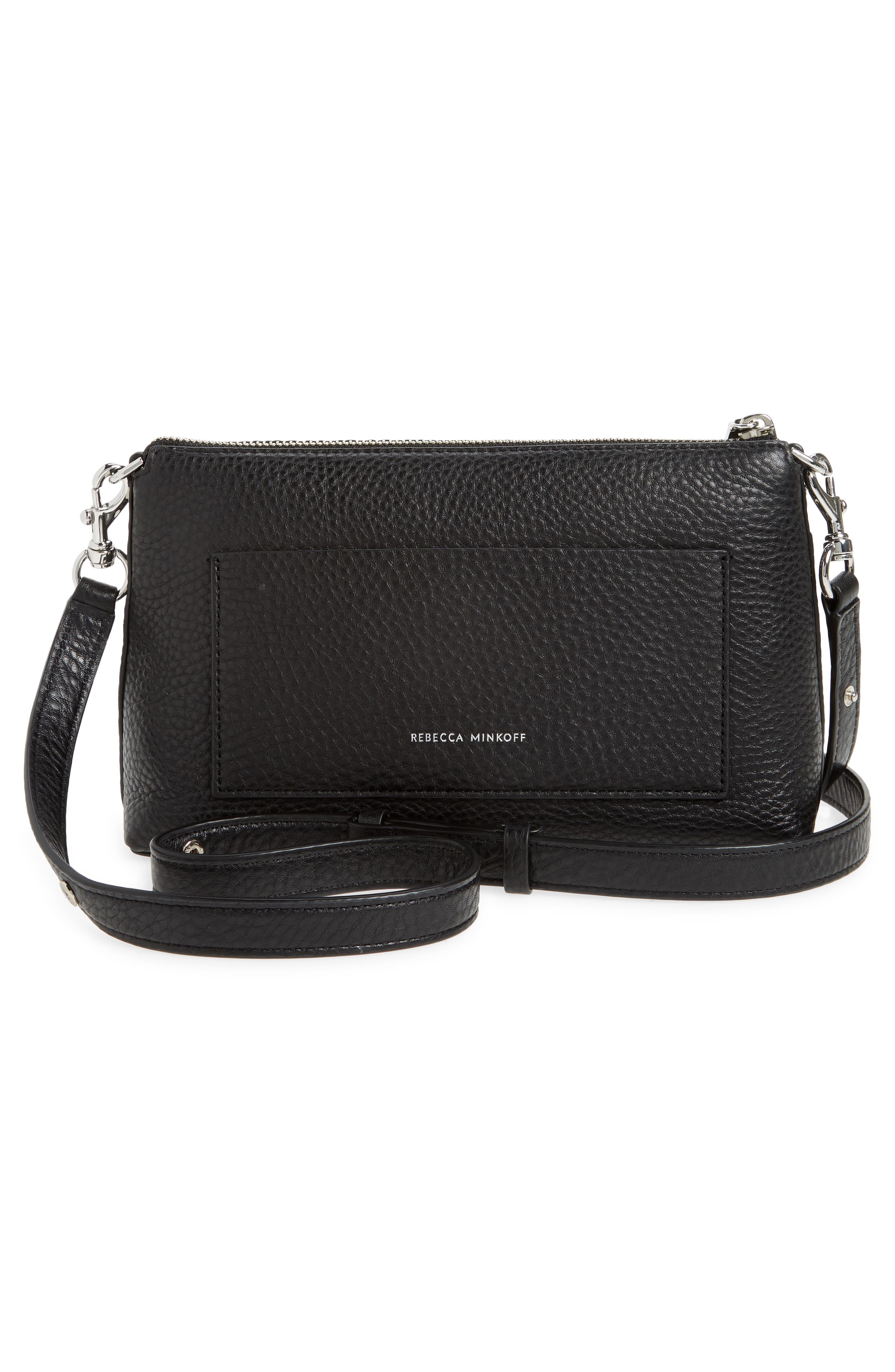 Rebecca Minkoff Darren Top Zip Leather Crossbody Bag, Alternate, color, 