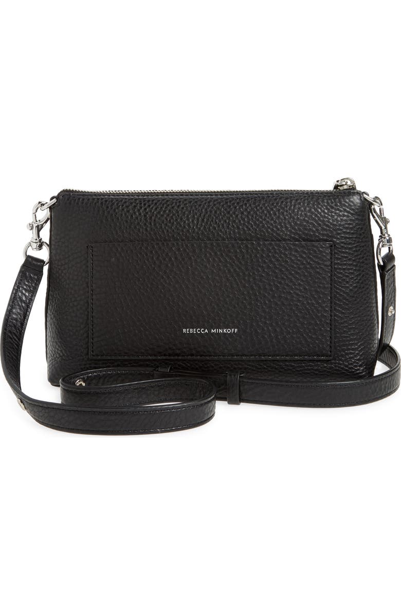 Rebecca Minkoff Darren Top Zip Leather Crossbody Bag, Alternate, color,