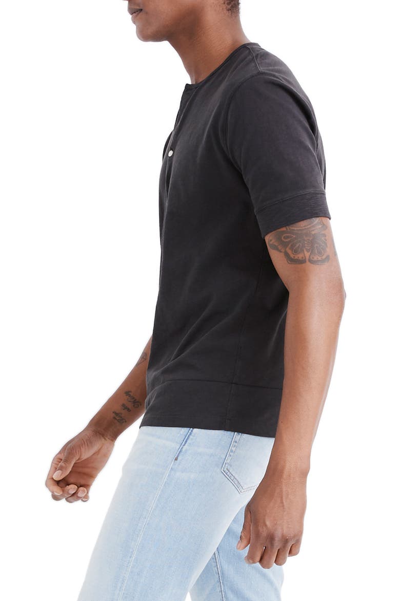 Garment Dye Henley T-Shirt, Alternate, color, CLASSIC BLACK