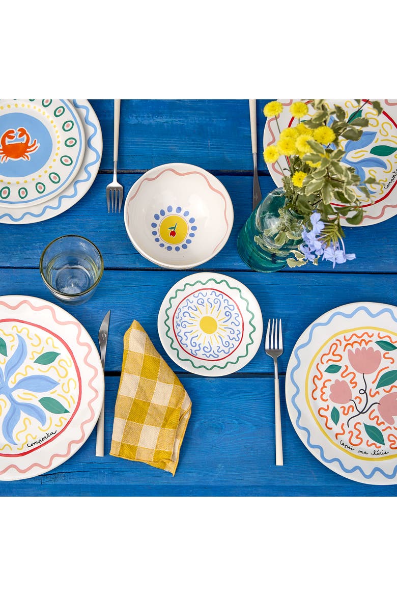 Summer Bliss  Set/6 appetizer plates, Alternate, color, Sun