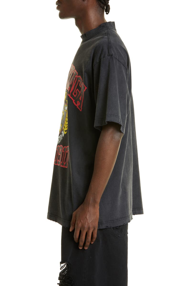 Balenciaga DIY College Logo Cotton Graphic T-Shirt, Alternate, color, 