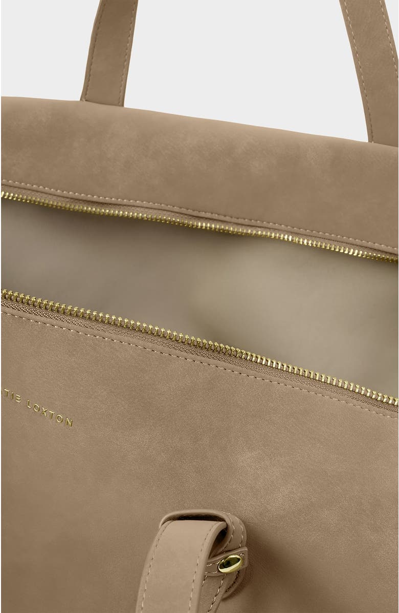 Katie Loxton Soho Weekend Bag, Alternate, color, Taupe Suedette