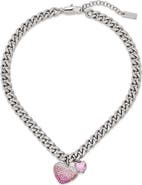 Marc Jacobs Heart Balloon Pavé Necklace