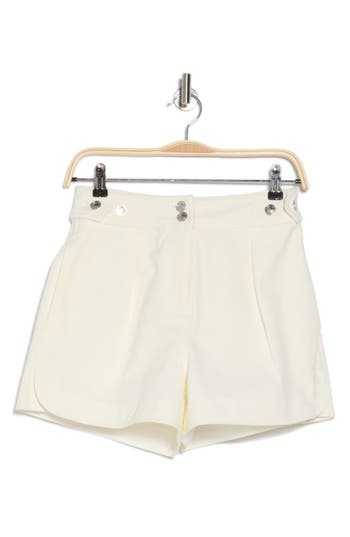 Derek Lam 10 Crosby Mika Stretch Cotton Shorts In Soft White