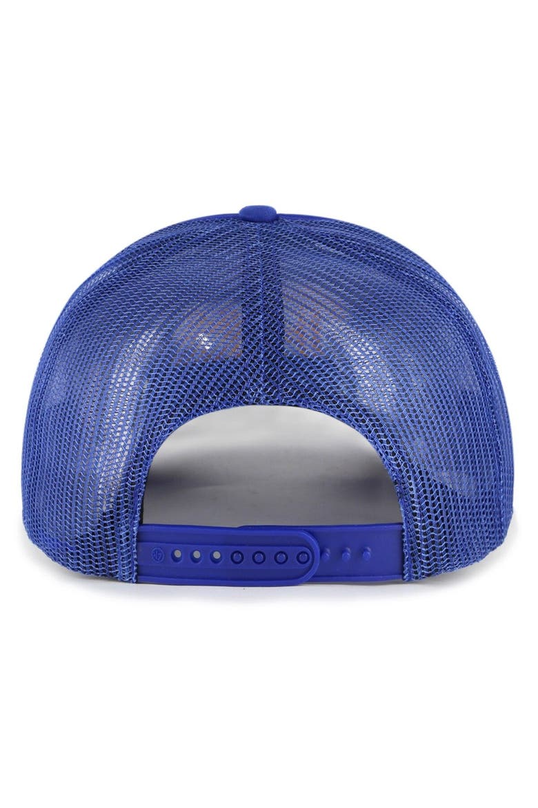 Men's '47 Royal Chicago Cubs Foam Logo Trucker Adjustable Hat, Alternate, color, Royal