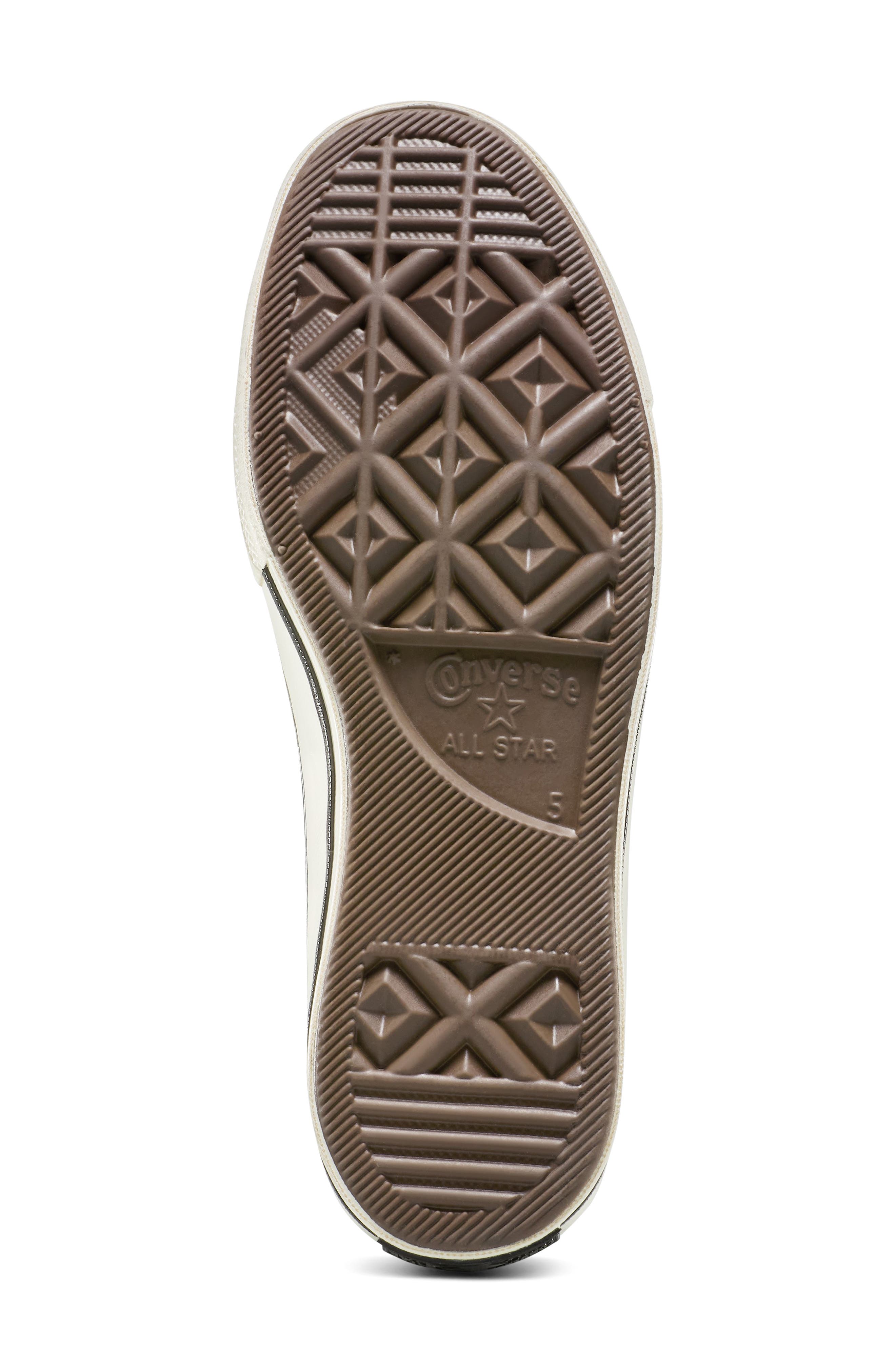 Converse Gender Inclusive Chuck 70 Leopard Flocked Satin Low Top Sneaker, Alternate, color, Black/ Total Eclipse/ Egret