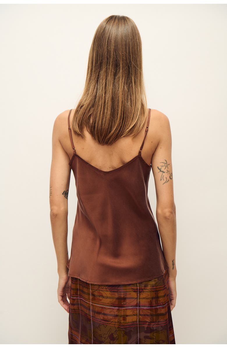 SILK LAUNDRY Bias Cut Cami, Alternate, color, Root