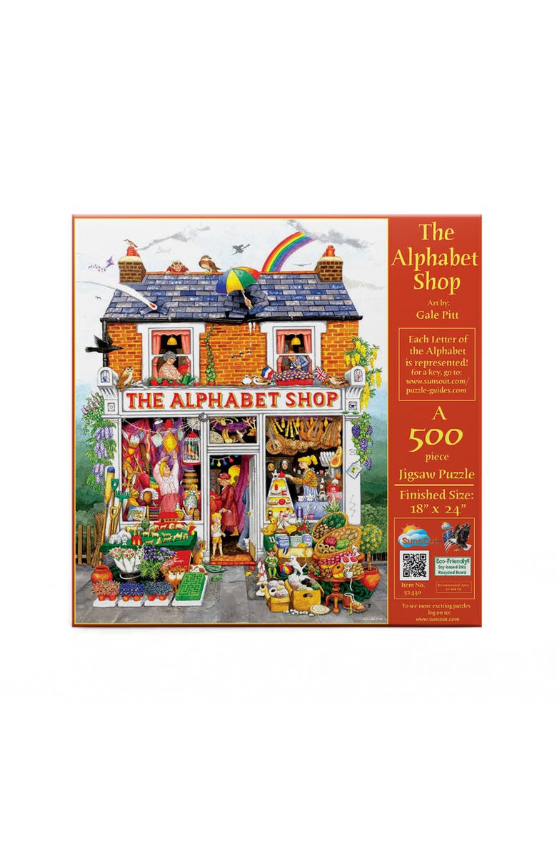 Sunsout The Alphabet Shop 500 piece Jigsaw Puzzle for Adults, Alternate, color, Multicolor