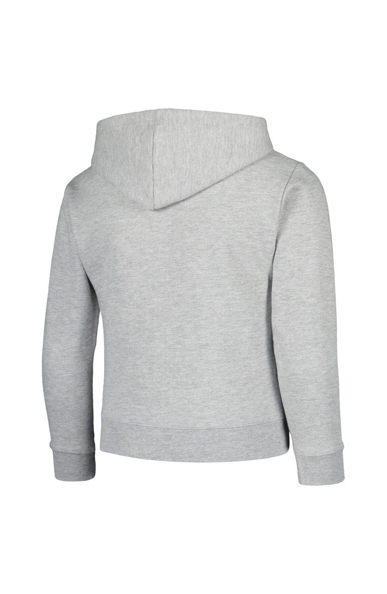 LEAGUE COLLEGIATE WEAR Youth League Collegiate Wear Heather Gray Michigan State Spartans Full-Zip Hoodie, Alternate, color,