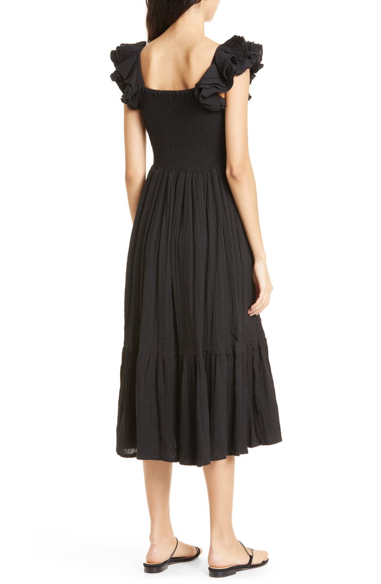 MILLE Olympia Smocked Midi Dress, Alternate, color,