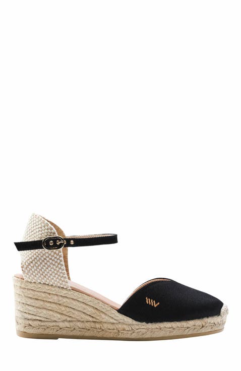 Reus Canvas Espadrille Wedges