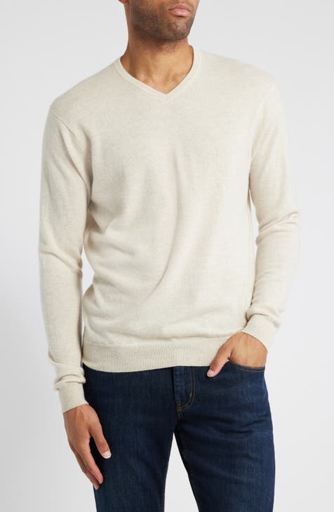 NWT Peter Millar 100% Cashmere Sweater V- store Neck Long Sleeve Men's Sz Large