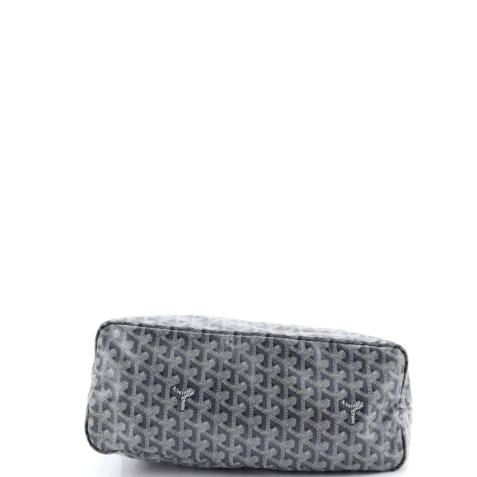 Pre-Owned Goyard Boheme Hobo Coated Canvas, Alternate, color, Gray