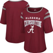 G-III 4HER BY CARL BANKS Women's G-III 4Her by Carl Banks Crimson Alabama Crimson Tide Plus Size Linebacker Half-Sleeve T-Shirt