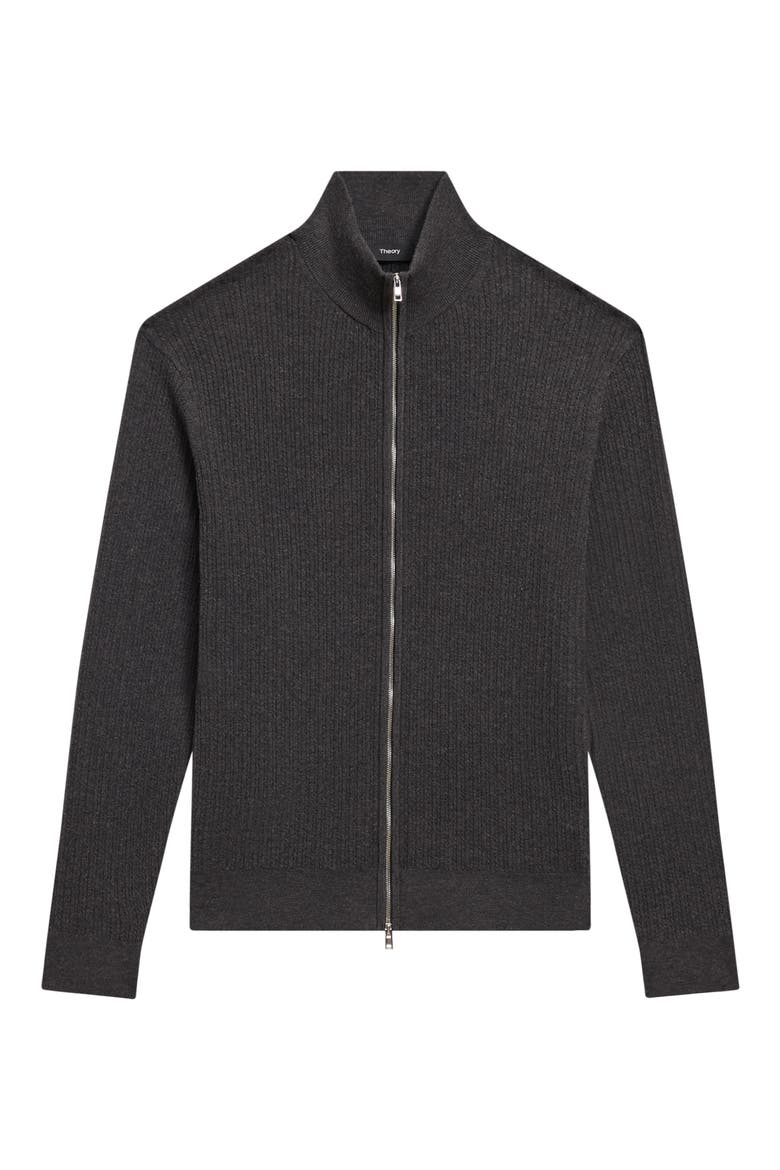 Riland Cable Zip Cardigan, Alternate, color, PSTL MELNG