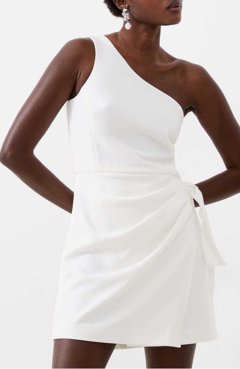French Connection One-Shoulder Minidress, Alternate, color, 