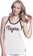 G-III 4HER BY CARL BANKS Women's G-III 4Her by Carl Banks  White Detroit Tigers Curveball Tank Top