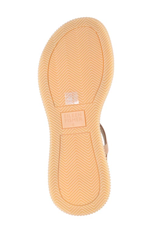 Eileen Fisher Ario Sporty Leather Wedge Sandals
